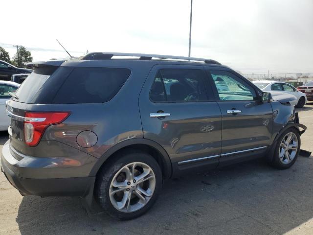 1FM5K8F85FGC15056 - 2015 FORD EXPLORER LIMITED GRAY photo 3