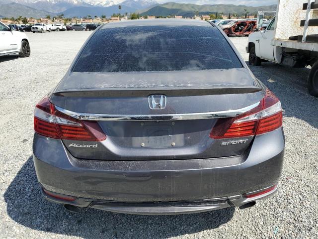 1HGCR2F56HA225788 - 2017 HONDA ACCORD SPORT GRAY photo 6