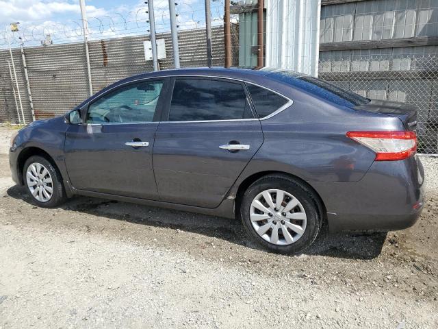 3N1AB7AP8EL609160 - 2014 NISSAN SENTRA S GRAY photo 2