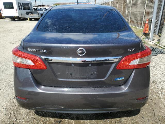 3N1AB7AP8EL609160 - 2014 NISSAN SENTRA S GRAY photo 6