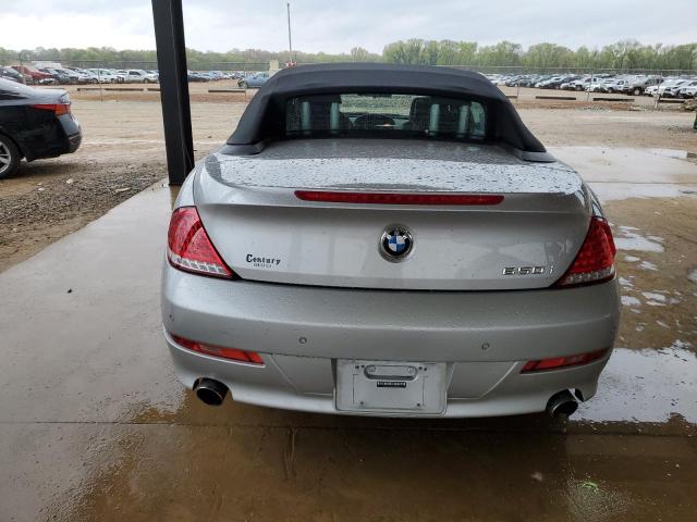 WBAEB535X8CX60254 - 2008 BMW 650 I SILVER photo 6