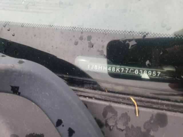 1J8HH48K77C636957 - 2007 JEEP COMMANDER 银色 照片 12