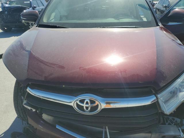 5TDKKRFH1ES023800 - 2014 TOYOTA HIGHLANDER XLE 栗色 照片 12