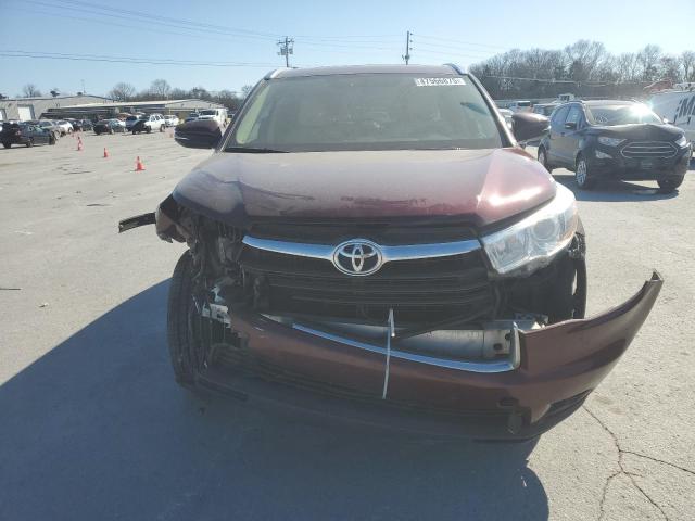 5TDKKRFH1ES023800 - 2014 TOYOTA HIGHLANDER XLE 栗色 照片 5