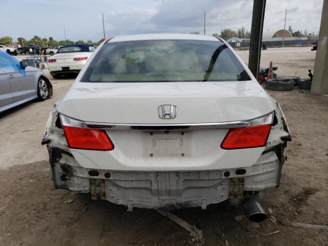 1HGCR2F30DA143192 - 2013 HONDA ACCORD LX WHITE photo 6