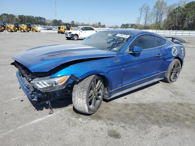 1FA6P8TH1H5234822 - 2017 FORD MUSTANG BLUE photo 1