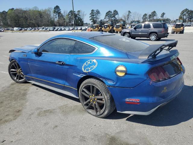 1FA6P8TH1H5234822 - 2017 FORD MUSTANG BLUE photo 2