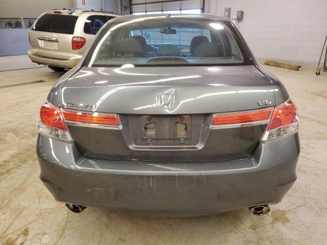 1HGCP3F87CA017384 - 2012 HONDA ACCORD EXL GRAY photo 6