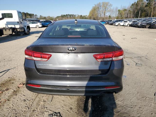 5XXGT4L39HG153568 - 2017 KIA OPTIMA LX CHARCOAL photo 6