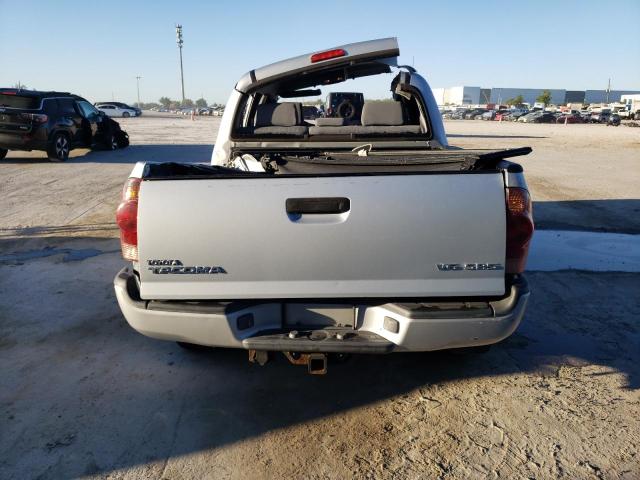 5TELU42NX7Z416553 - 2007 TOYOTA TACOMA DOUBLE CAB SILVER photo 6