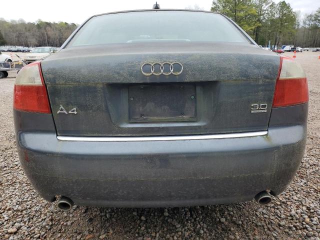 WAULT68E74A239131 - 2004 AUDI A4 3.0 QUATTRO BLUE photo 6