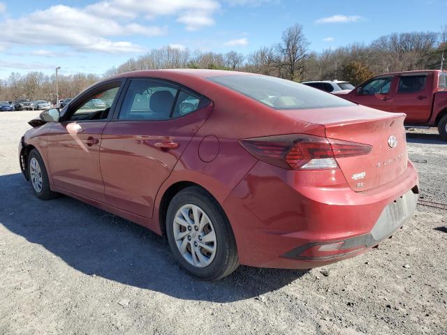 5NPD74LF0KH458146 - 2019 HYUNDAI ELANTRA SE RED photo 2