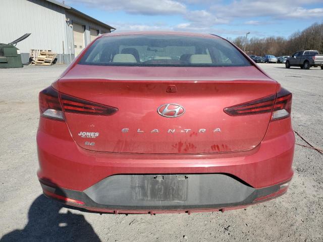 5NPD74LF0KH458146 - 2019 HYUNDAI ELANTRA SE RED photo 6