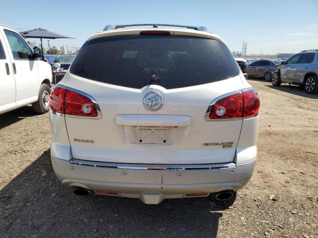 5GALRBED0AJ171855 - 2010 BUICK ENCLAVE CXL WHITE photo 6