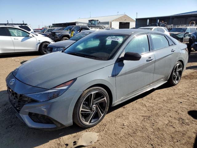 KMHLR4AF0NU345988 - 2022 HYUNDAI ELANTRA N LINE GRAY photo 1