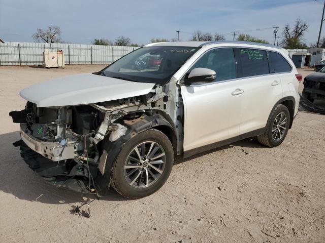 5TDJZRFH8KS701848 - 2019 TOYOTA HIGHLANDER SE WHITE photo 1