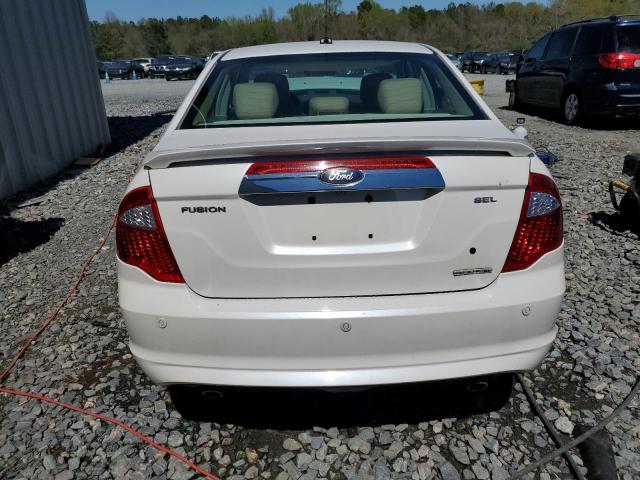 3FAHP0JG4BR158974 - 2011 FORD FUSION SEL WHITE photo 6