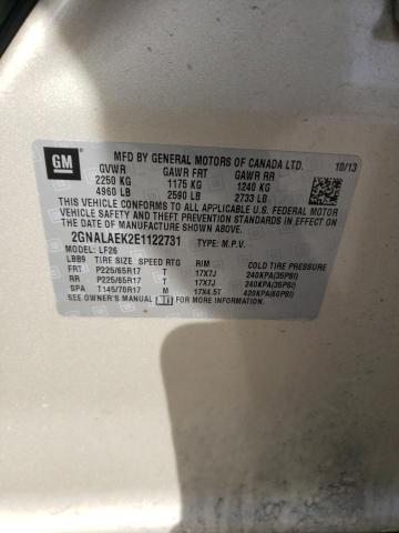 2GNALAEK2E1122731 - 2014 CHEVROLET EQUINOX LS TAN photo 12