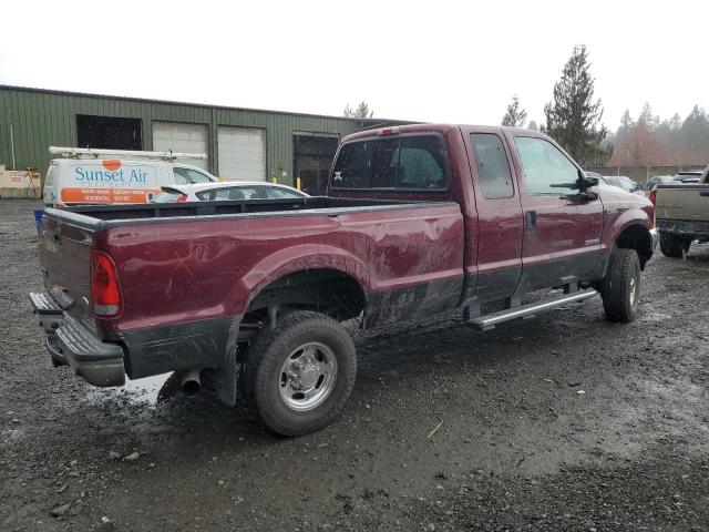 1FTSX31P24ED04439 - 2004 FORD F350 SRW SUPER DUTY BURGUNDY photo 3