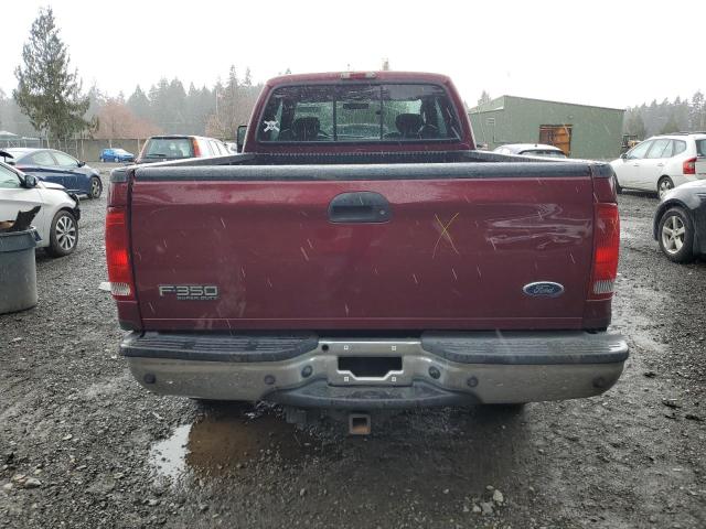 1FTSX31P24ED04439 - 2004 FORD F350 SRW SUPER DUTY BURGUNDY photo 6