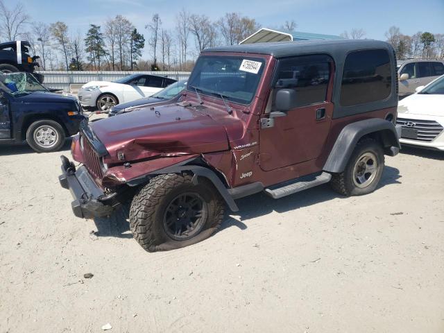 1J4FA49S72P742869 - 2002 JEEP WRANGLER SPORT BURGUNDY photo 1