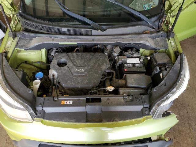 KNDJN2A24F7778299 - 2015 KIA SOUL GREEN photo 12