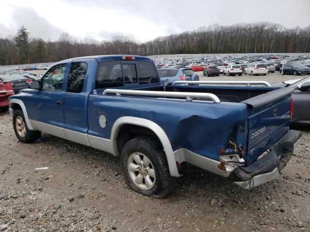 1D7GL42K24S579293 - 2004 DODGE DAKOTA SLT BLUE photo 2