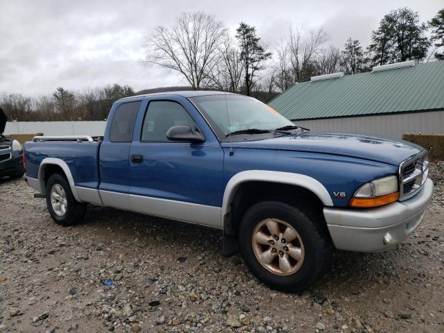 1D7GL42K24S579293 - 2004 DODGE DAKOTA SLT BLUE photo 4