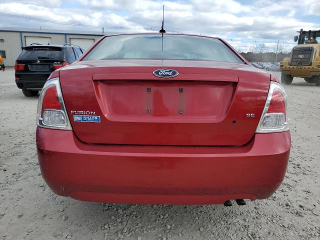 3FAHP07Z89R103480 - 2009 FORD FUSION SE RED photo 6