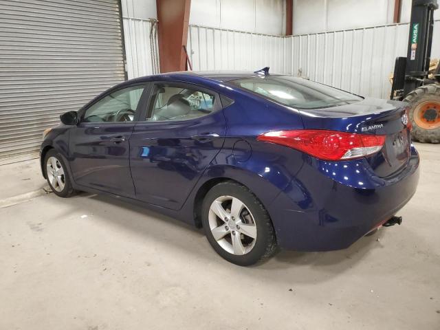 5NPDH4AE9DH191549 - 2013 HYUNDAI ELANTRA GLS BLUE photo 2