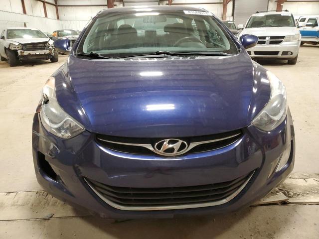 5NPDH4AE9DH191549 - 2013 HYUNDAI ELANTRA GLS BLUE photo 5