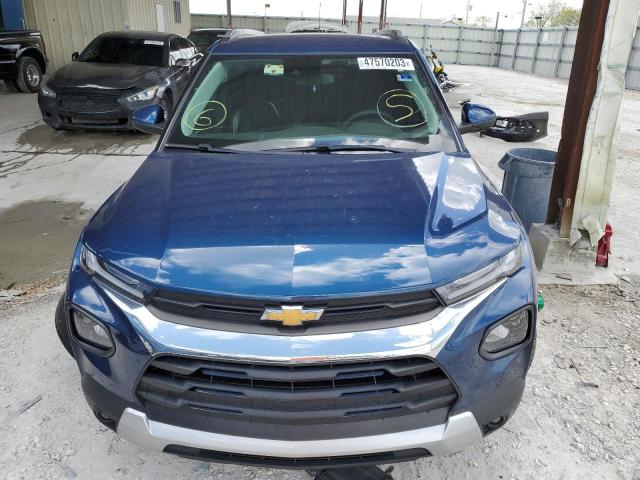 KL79MPS24MB026482 - 2021 CHEVROLET TRAILBLAZE LT BLUE photo 5