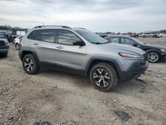 1C4PJMBS7FW500776 - 2015 JEEP CHEROKEE TRAILHAWK SILVER photo 4
