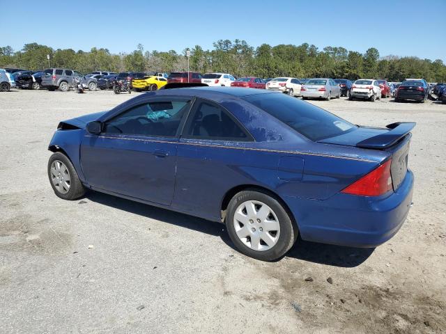 1HGEM21902L076890 - 2002 HONDA CIVIC EX 蓝色 照片 2