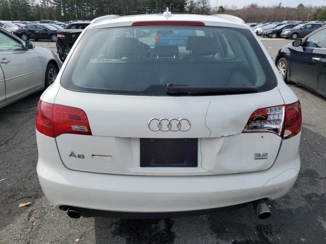 WAUKH74F36N147186 - 2006 AUDI A6 AVANT QUATTRO WHITE photo 6