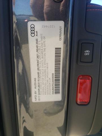 WAUB4CF52JA006098 - 2018 AUDI S5 PREMIUM PLUS 灰色 照片 12
