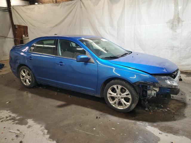 3FAHP0HA1CR142766 - 2012 FORD FUSION SE BLUE photo 4