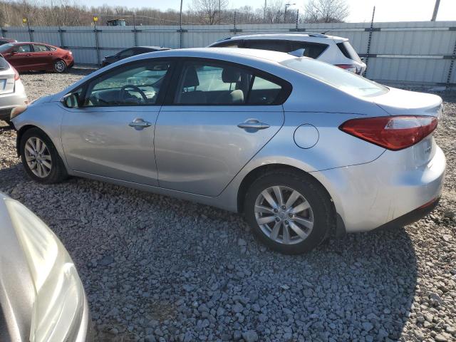 KNAFX4A60E5144073 - 2014 KIA FORTE LX SILVER photo 2