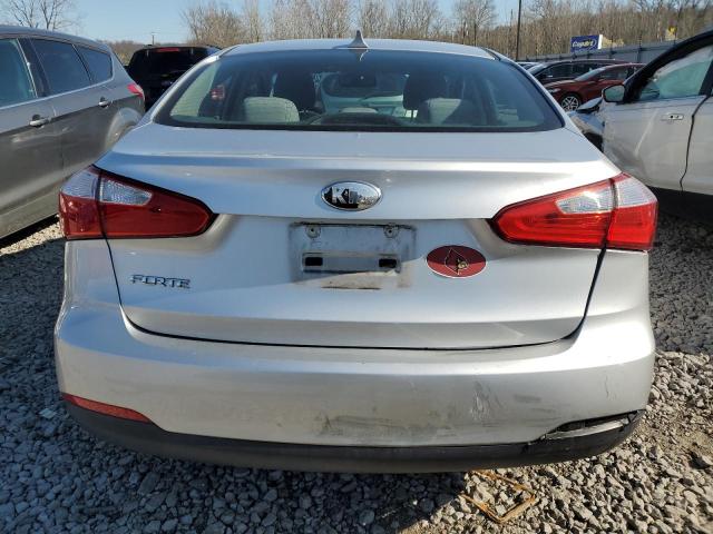 KNAFX4A60E5144073 - 2014 KIA FORTE LX SILVER photo 6