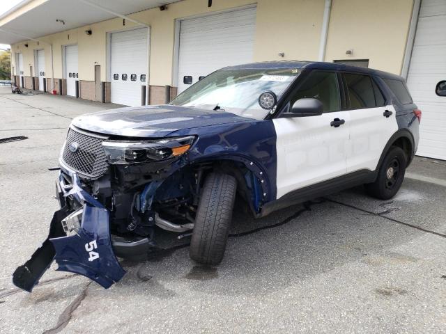 1FM5K8AB6MGA33849 - 2021 FORD EXPLORER POLICE INTERCEPTOR TWO TONE photo 1