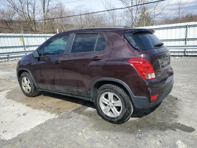 KL7CJKSB0LB348374 - 2020 CHEVROLET TRAX LS BURGUNDY photo 2