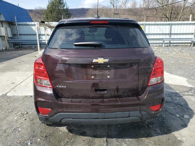 KL7CJKSB0LB348374 - 2020 CHEVROLET TRAX LS BURGUNDY photo 6