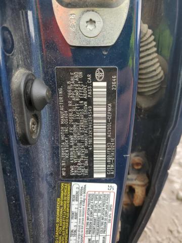 4T1BE32K94U364549 - 2004 TOYOTA CAMRY LE BLUE photo 12