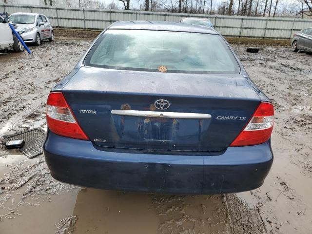 4T1BE32K94U364549 - 2004 TOYOTA CAMRY LE BLUE photo 6