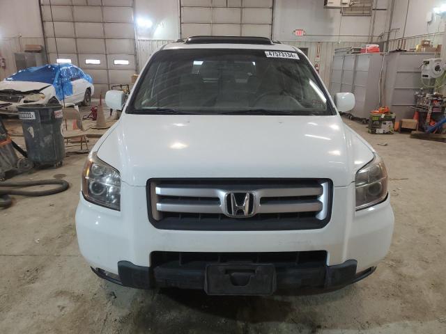 5FNYF28557B021449 - 2007 HONDA PILOT EXL WHITE photo 5