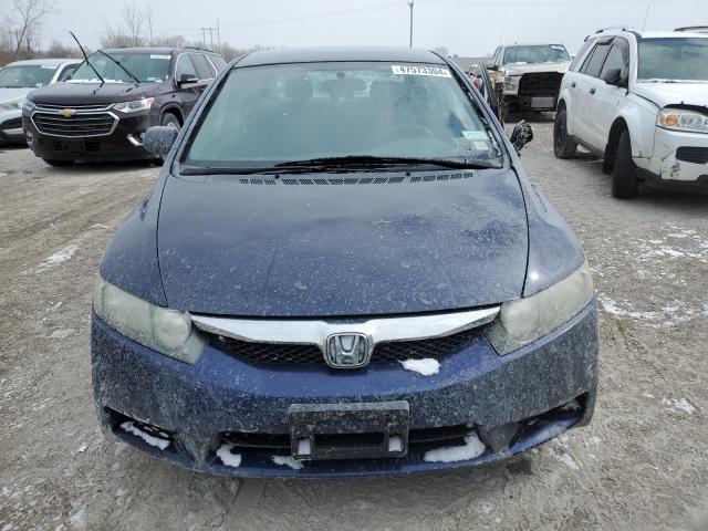 2HGFA16639H546133 - 2009 HONDA CIVIC LX-S BLUE photo 5