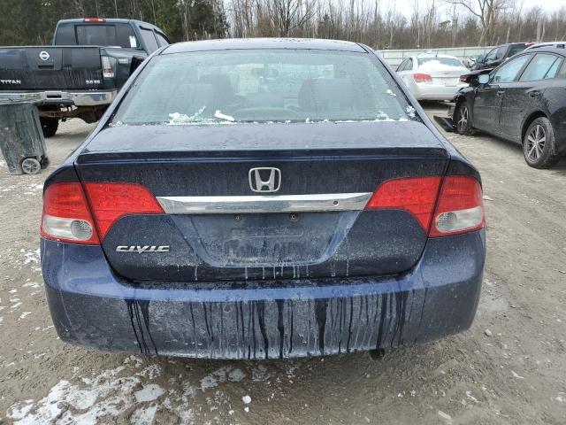 2HGFA16639H546133 - 2009 HONDA CIVIC LX-S Կապույտ լուսանկար 6