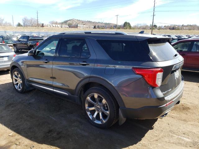 1FM5K8HCXLGA28781 - 2020 FORD EXPLORER PLATINUM GRAY photo 2