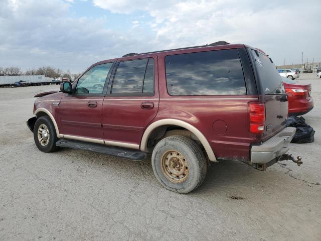 1FMRU17L6XLA53033 - 1999 FORD EXPEDITION BURGUNDY photo 2