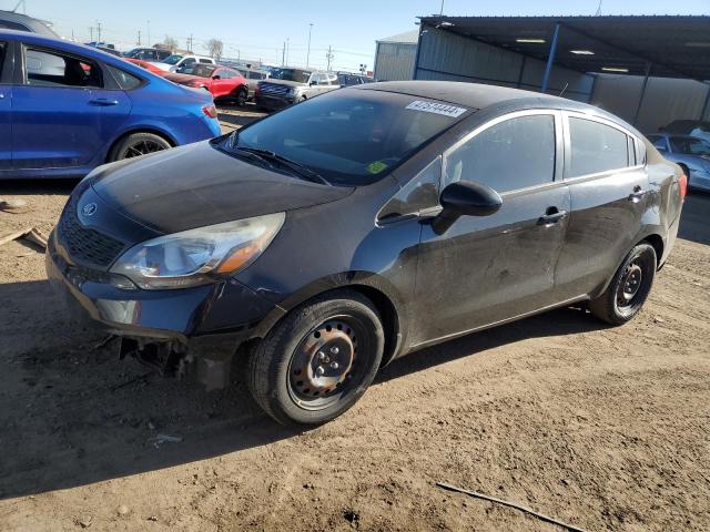 KNADM4A39D6141624 - 2013 KIA RIO LX BLACK photo 1